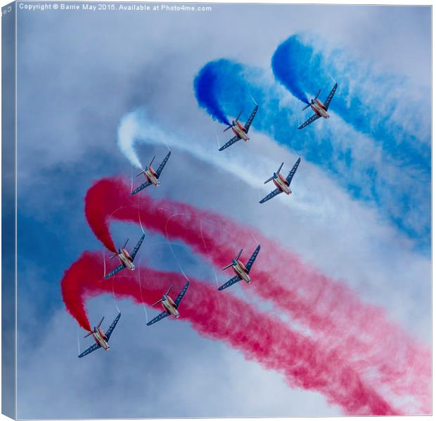 Patrouille de France Canvas Print by Barrie May