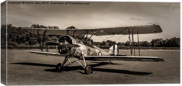 Avro Tutor - Vintage Processing Canvas Print by Barrie May