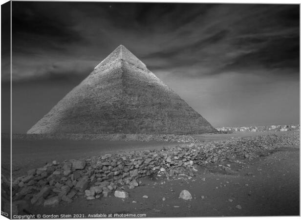 Pyramid Series: Khafre at Dusk Canvas Print by Gordon Stein