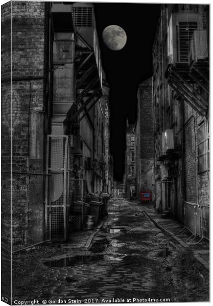 Dark Alleyways Canvas Print by Gordon Stein