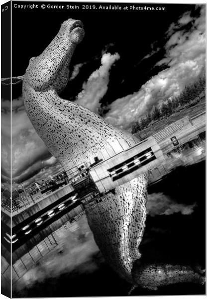 The Kelpies Number Two Canvas Print by Gordon Stein