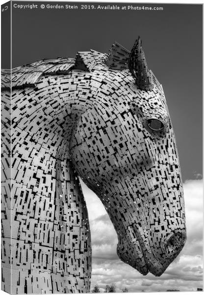 The Kelpies Number Five Canvas Print by Gordon Stein