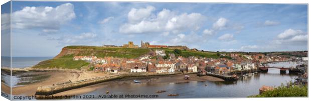 Whitby Panorama Canvas Print by Richard Burdon