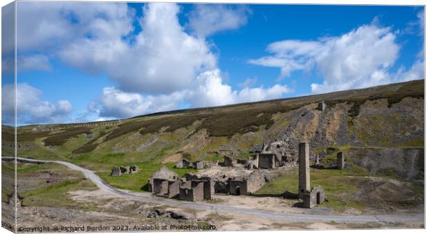 Old Gang Smelting Mill Canvas Print by Richard Burdon