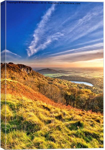  Autumn Glow, Sutton Bank Canvas Print by Richard Burdon