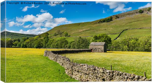 Muker Meadows Canvas Print by Richard Burdon