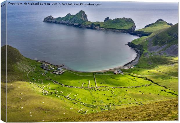 Village Bay, St. Kilda Canvas Print by Richard Burdon