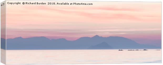Arran Sunset Canvas Print by Richard Burdon