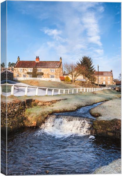 Hutton le Hole in Winter Canvas Print by Richard Burdon