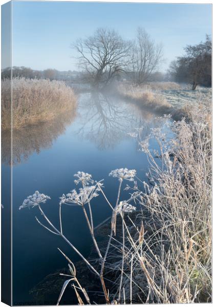 A Frosty Morning at Costa Beck Canvas Print by Richard Burdon