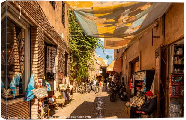 Marrakech Medina Canvas Print by Tony Clement