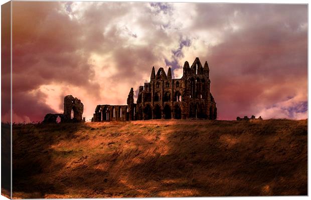  Whitby Abbey Canvas Print by Tony Clement