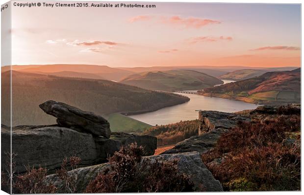  Bamford Edge View Canvas Print by Tony Clement