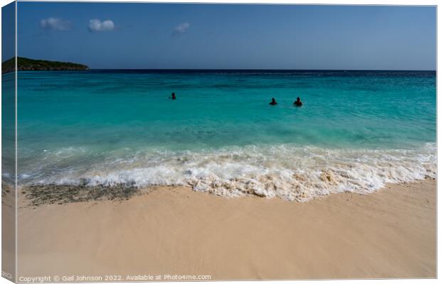 Cas Abou Beach Canvas Print by Gail Johnson