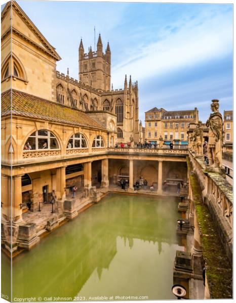 Walking  around Bath Historic city centre , England UK Canvas Print by Gail Johnson