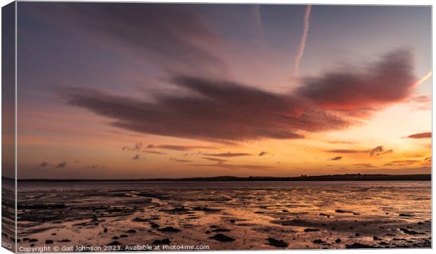 Sunrise at Penrhos Nature Park, Anglesey  Canvas Print by Gail Johnson