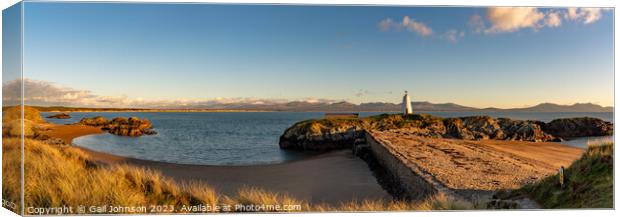 Sunset on llandwyn Island , ISle of Anglesey  Canvas Print by Gail Johnson