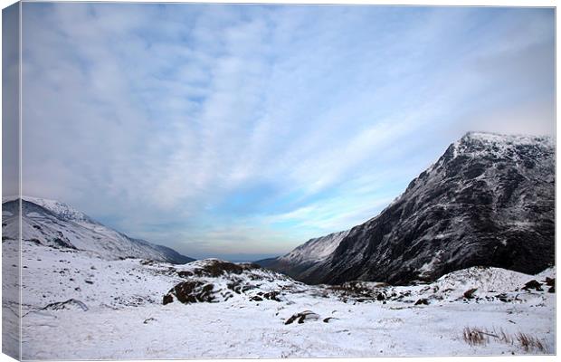 Snowdonia in Winter Canvas Print by Gail Johnson