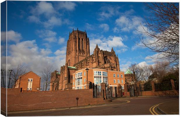 Liverpool Catherdral and St james House Canvas Print by Gail Johnson