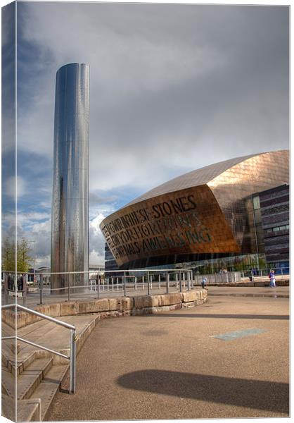 Cardiff Bay Canvas Print by Gail Johnson