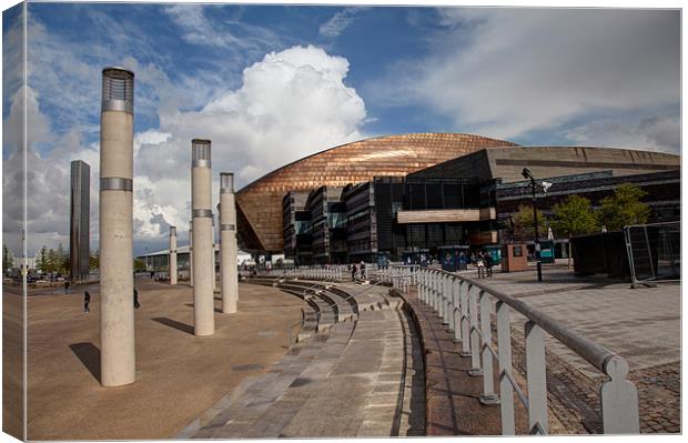 Cardiff Bay Canvas Print by Gail Johnson