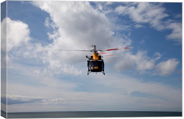 Griffin search and rescue helicopter Canvas Print by Gail Johnson