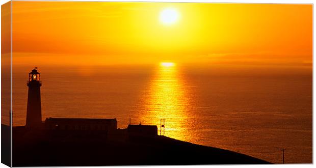South Stack Lighthouse Canvas Print by Gail Johnson