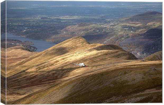 Snowdon Mountain Railway Canvas Print by Gail Johnson