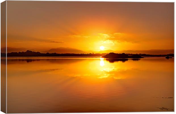 Sunrise on the Inland Sea Canvas Print by Gail Johnson