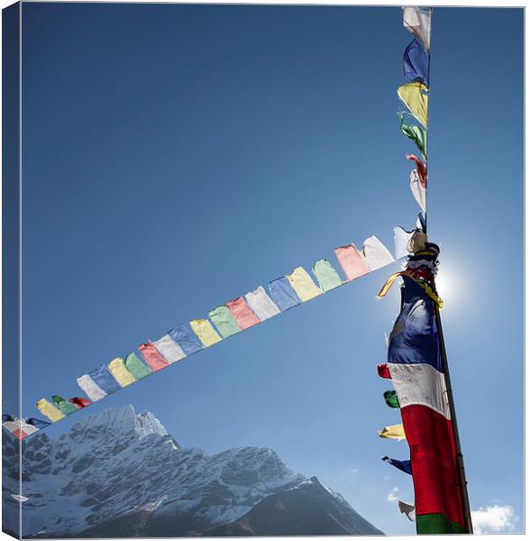 Prayer Flags Canvas Print by Gail Johnson