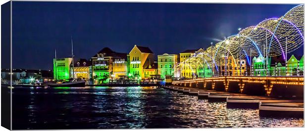 View to Punda Waterfront Canvas Print by Gail Johnson