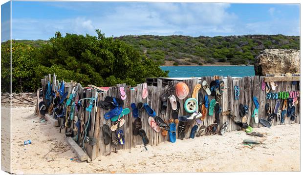 Flip Flop wall Canvas Print by Gail Johnson