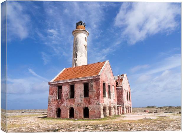 Klien Curacao - old lighthouse Canvas Print by Gail Johnson