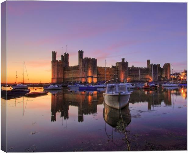 Caernarfon castle Canvas Print by Gail Johnson