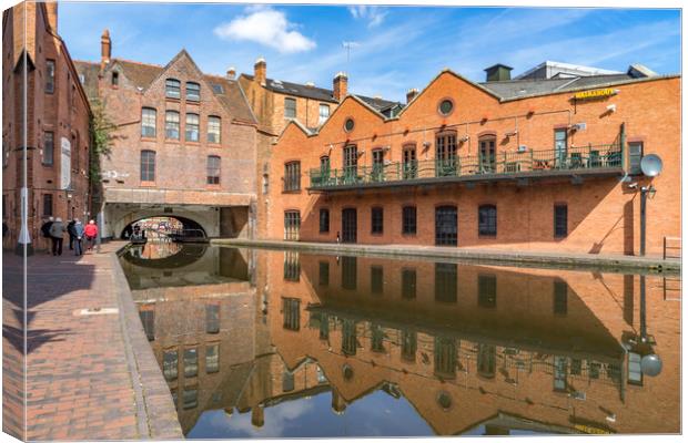 Views around Birmingham city centre Uk Canvas Print by Gail Johnson