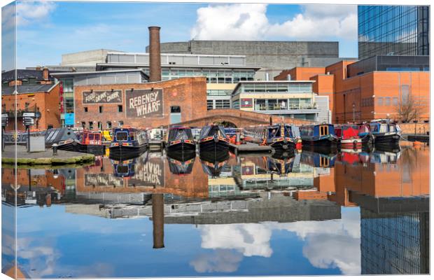 Views around Birmingham city centre Uk Canvas Print by Gail Johnson