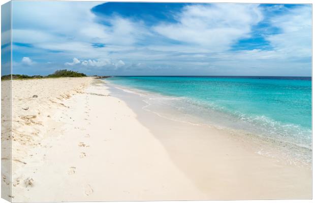 Klien Curacao Beach Views Canvas Print by Gail Johnson