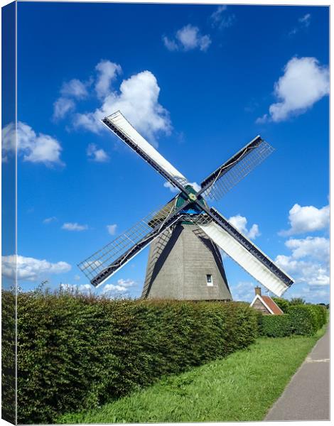 Netherland windmill Canvas Print by Gail Johnson
