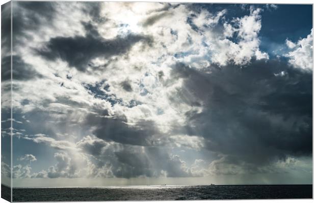    Sea and clouds    Curacao views  Canvas Print by Gail Johnson