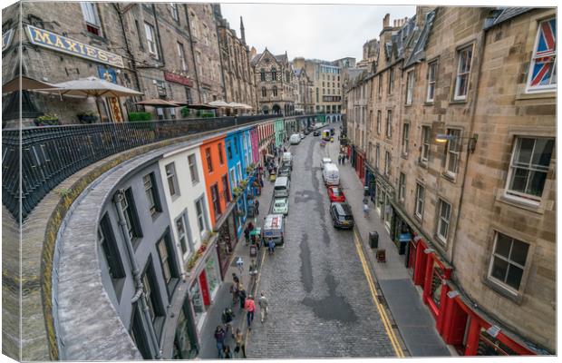  Edinburgh City , Scotland Canvas Print by Gail Johnson