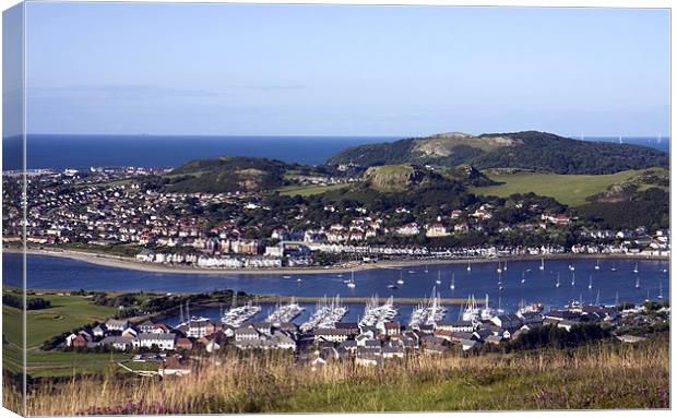 View from Conwy Mountain Canvas Print by Gail Johnson