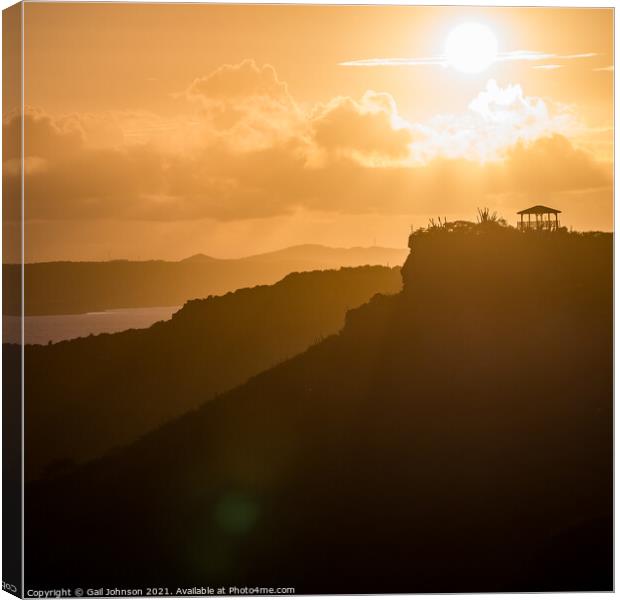 Caribbean Sunrise  Canvas Print by Gail Johnson