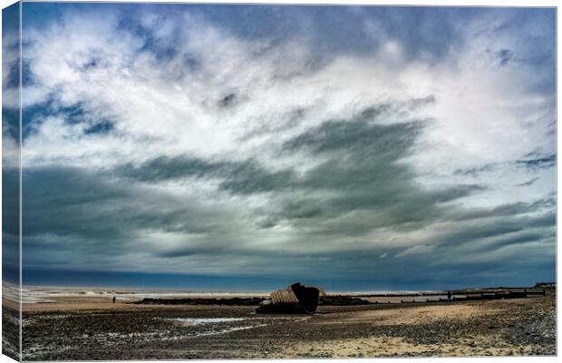 Mary's Shell under a Dramatic Sky Canvas Print by Glen Allen