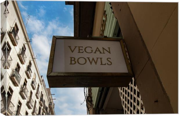 Vegan Bowls Canvas Print by Glen Allen