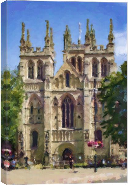 Selby Abbey Digital Art Canvas Print by Glen Allen