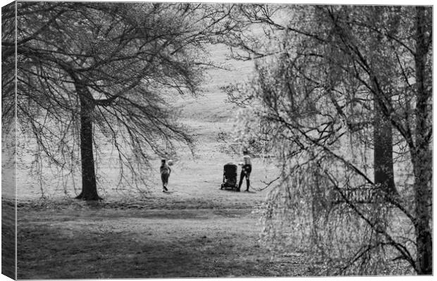 In the Park Canvas Print by Glen Allen