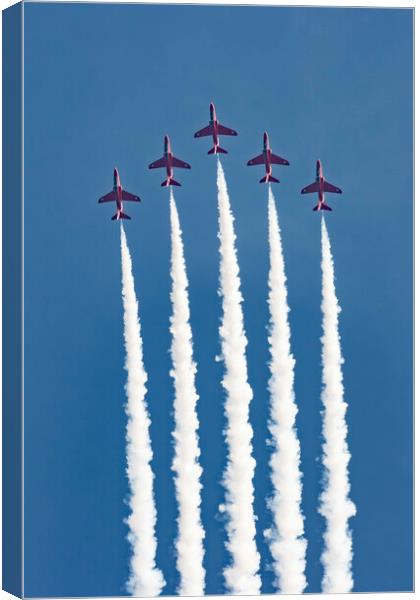 The Red Arrows 02 Cosford Air Show 2023 Canvas Print by Glen Allen