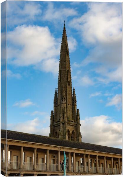 Square Church from The Piece Hall Halifax Canvas Print by Glen Allen