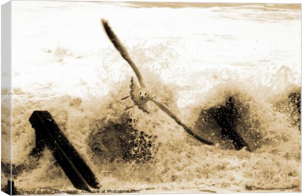 Escape the Surf Canvas Print by Glen Allen