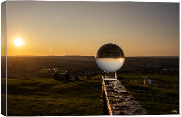 Sunset in a Crystal Ball Canvas Print by Glen Allen